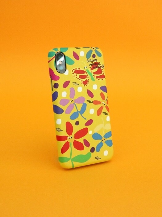 SUN CASE GRAPHIC FLOWER YELLOW