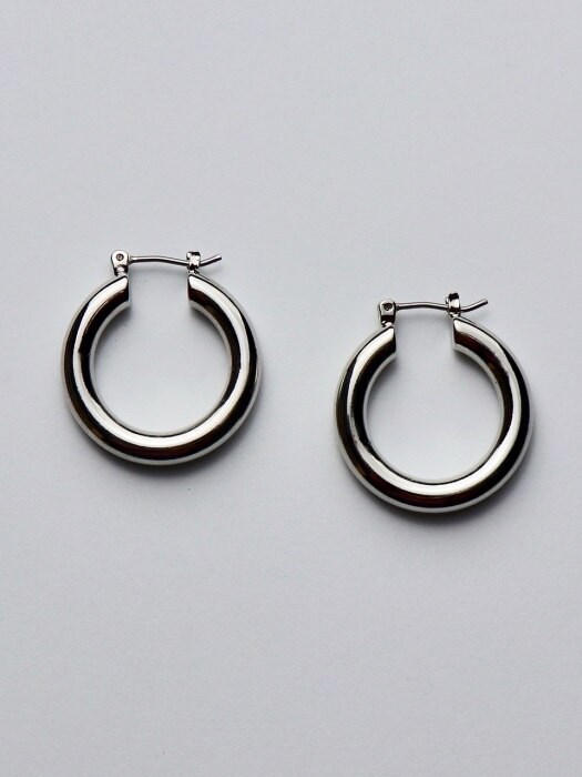 Hoop Silver Ring Earring