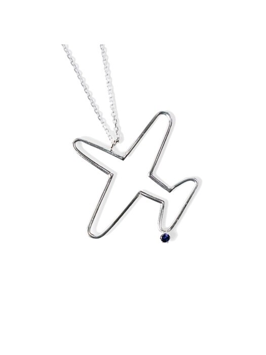 Airplane silver Necklace 실버 목걸이