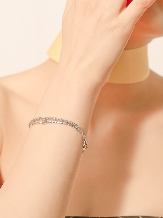 i_b18 - flat dot stone bracelets