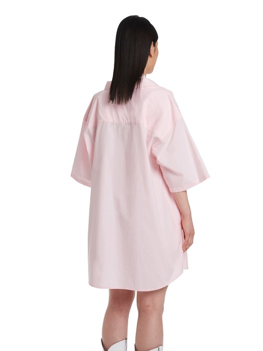 Double Layered Half-Shirts_ pink