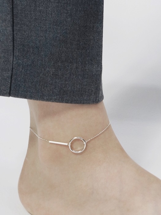 Circle pipe line anklet