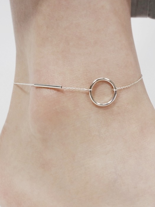 Circle pipe line anklet