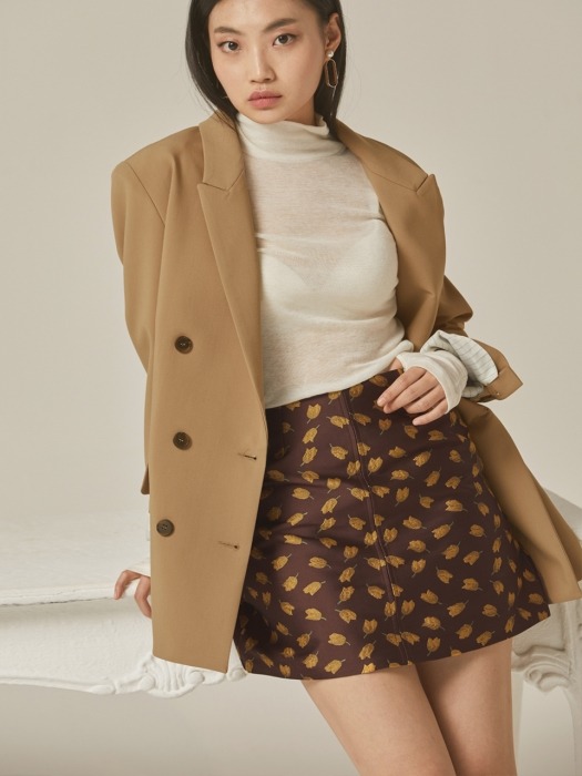 TULIP MINI SKIRT BROWN