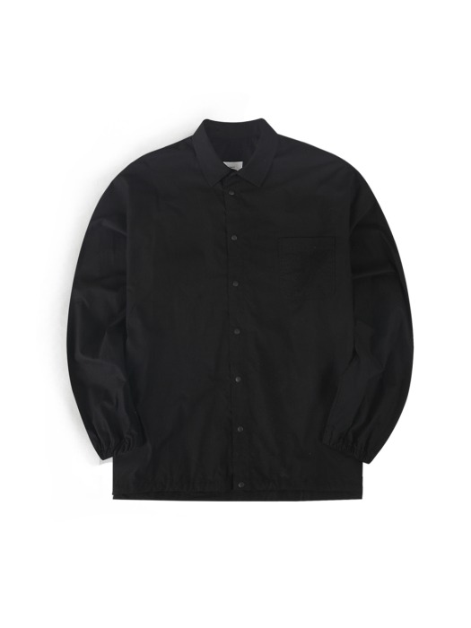 19F/W 오버핏 스트링 스냅 셔츠 (블랙)