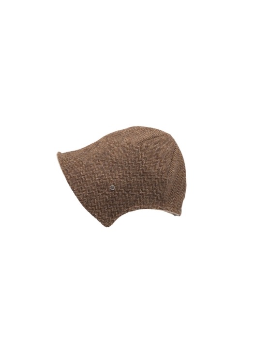 Reversible bonnet beanie -Cashmere beige