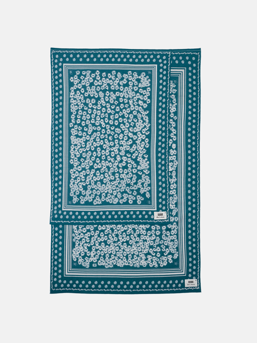 LEELEE Pattern Printed Mini Blanket Green
