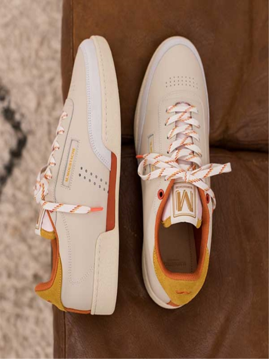 Mens Anatole Mustard Orange Sneakers