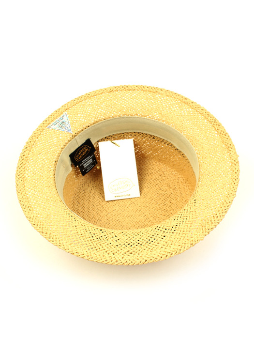 Beige Flat Short Panama Hat 여름페도라