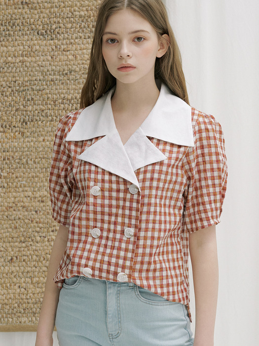 monts 1144 colourway check blouse (check) 