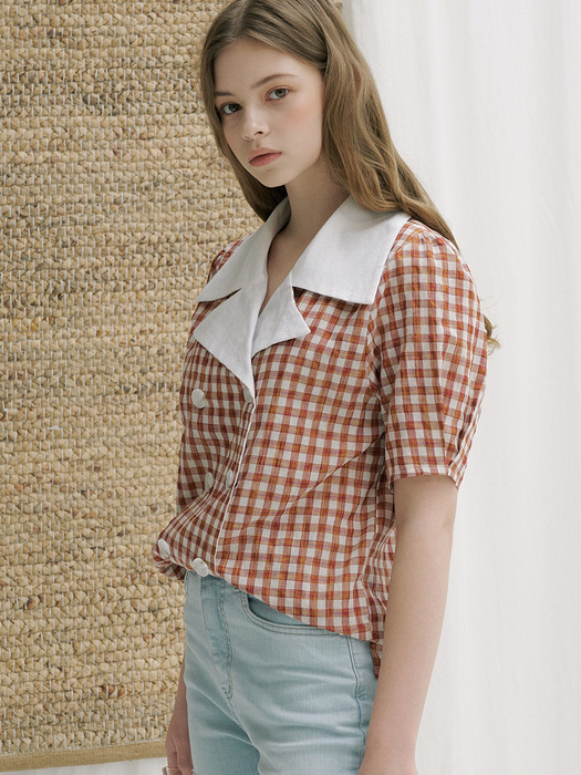 monts 1144 colourway check blouse (check) 