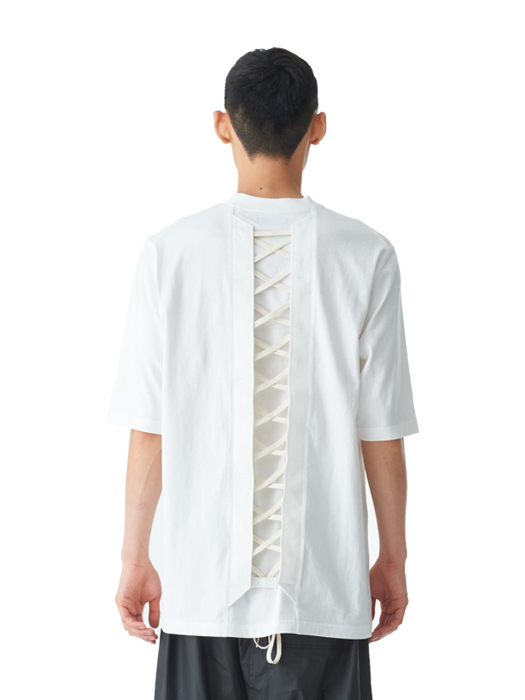 Back Lace-up T-Shirts 2020ver (WH)_ PA1TS4242