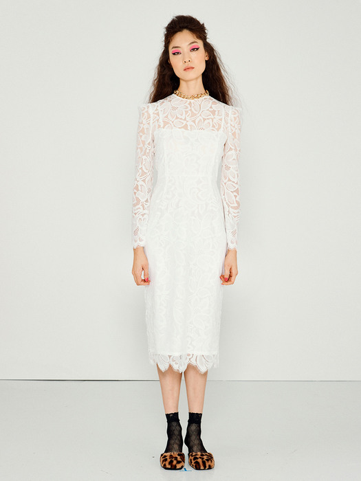 Classy Dress(WHITE)