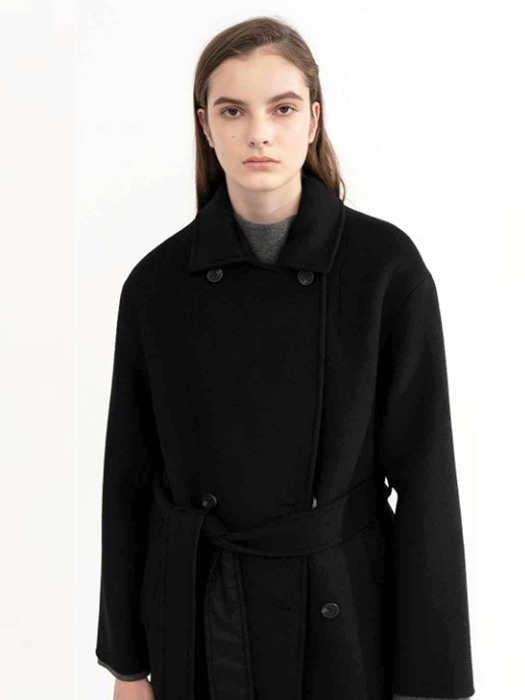 Lana double coat (BLACK)