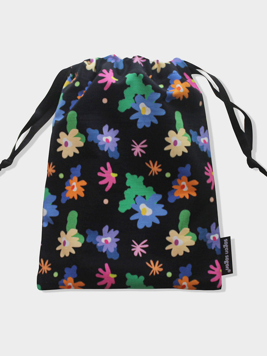 Windy flower stirng pouch m