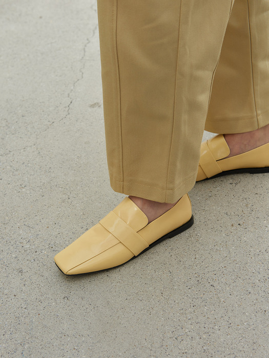 Louis Loafers Leather Butter Yellow