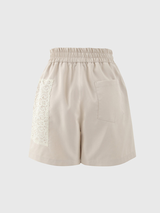 아이보리 노아 레이스 쇼츠 / IVORY NOAH LACE SHORTS