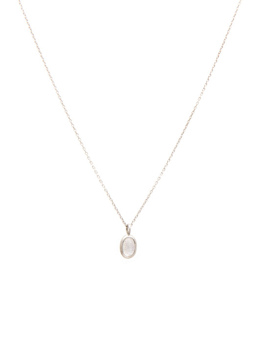 oval moonstone necklaces(silver925)