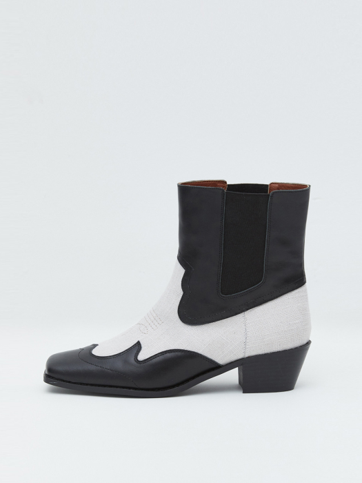 BLOCKING CHELSEA BOOTS IN BLACK