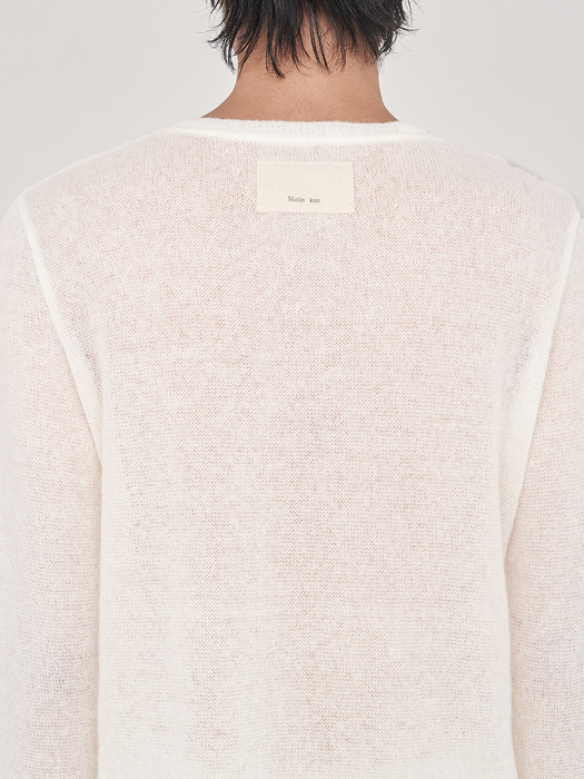 FALL STITCH KNIT TOP IN WHITE