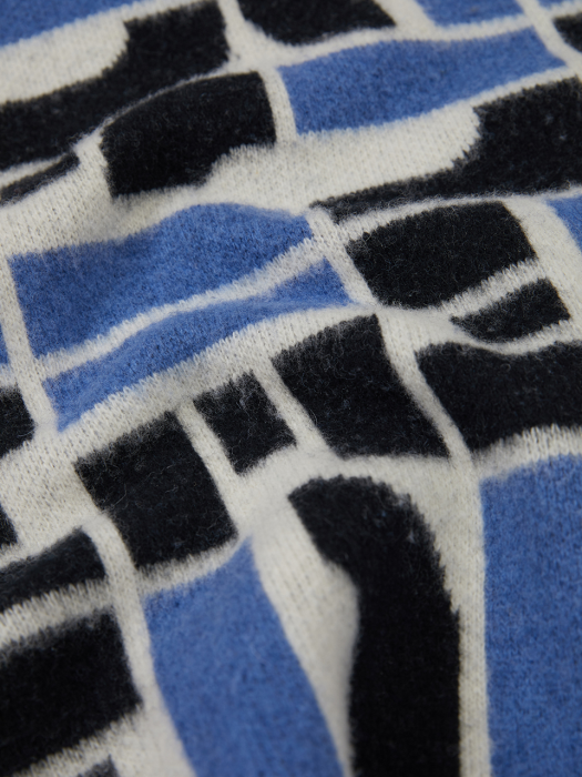 QUELO EENK Pattern Knitted Blanket