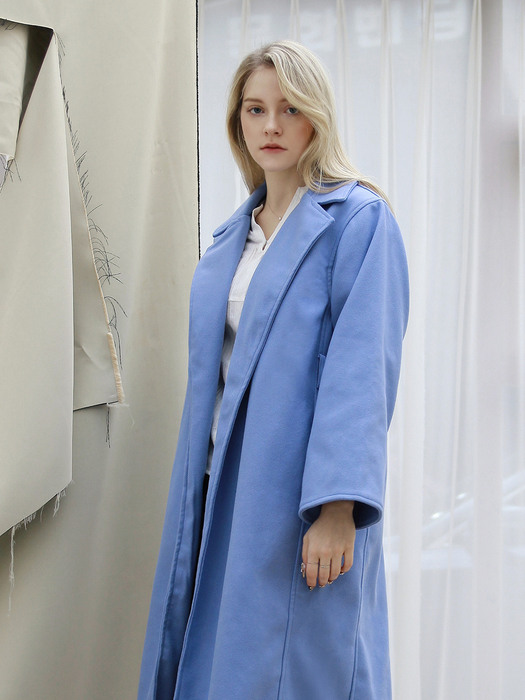 Loose-fit Belted Robe Long Coat