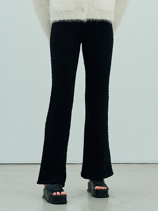 PLUFFY KNIT PANTS (black)