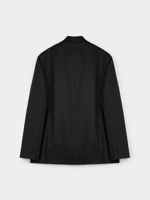 Mild Wool Single Jacket (Black)
