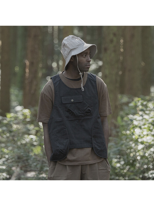 [DUBLIN]CAMP VEST_WARM BLACK