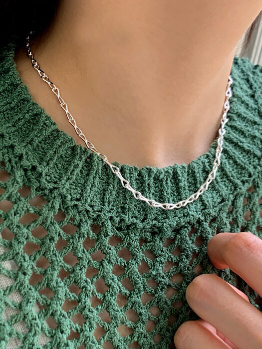 [단독]Hook Chain Necklace