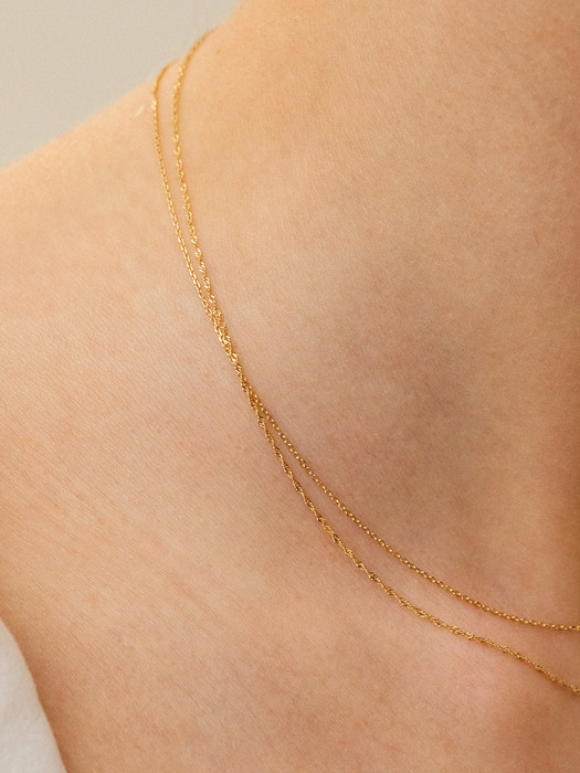 [14K Gold] Twist Chain Necklace_VH22N4NE502M