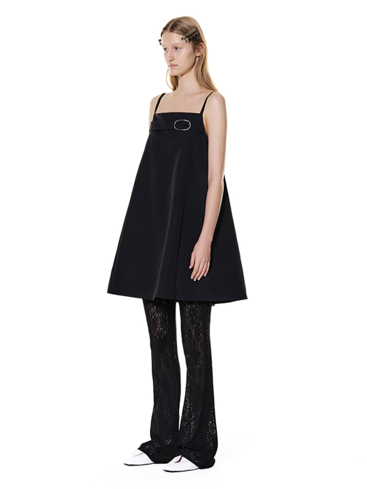 Trefalga Belted Dress (Black)