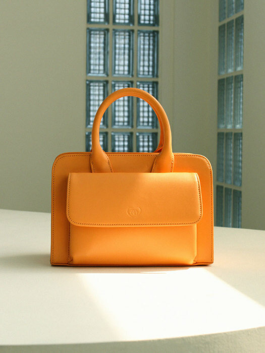 HALLIE TWIN POCKET BAG_TANGERINE