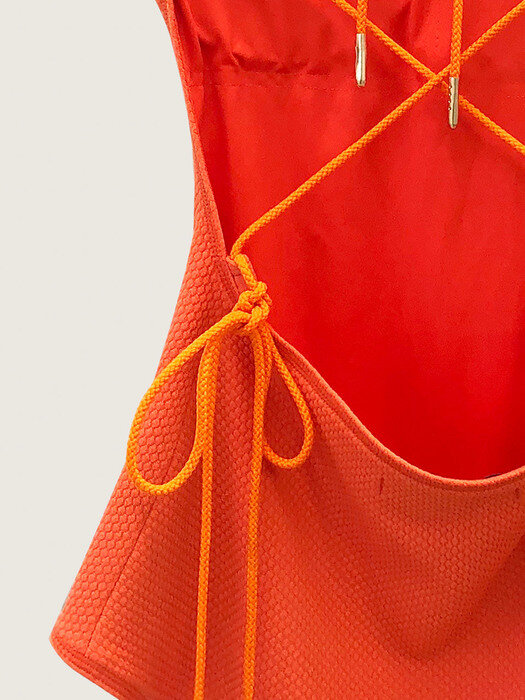 Tium One-Piece Swimsuit_Orange