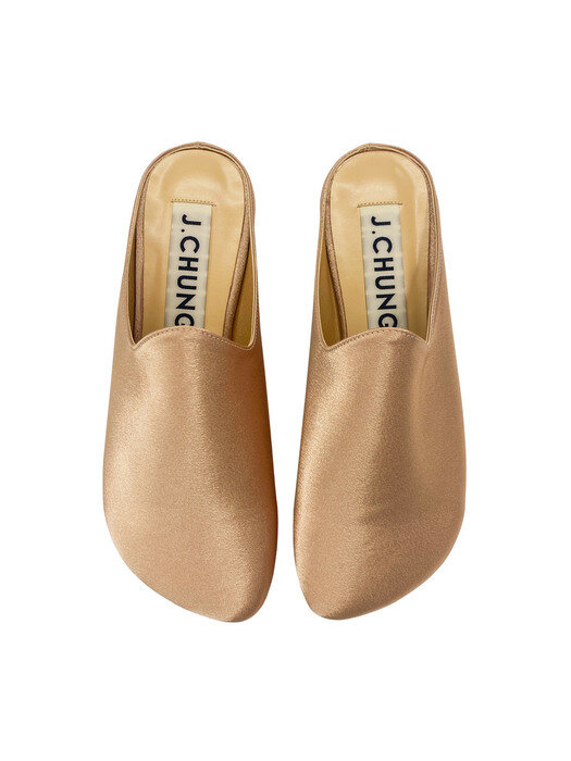 Movoo Round Toe Mules_Gold