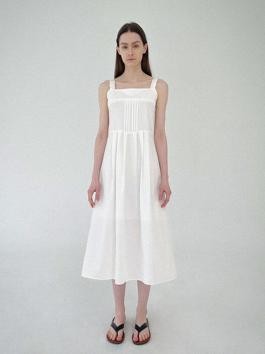 [SALT Label] WHITE SLEEVELESS DRESS