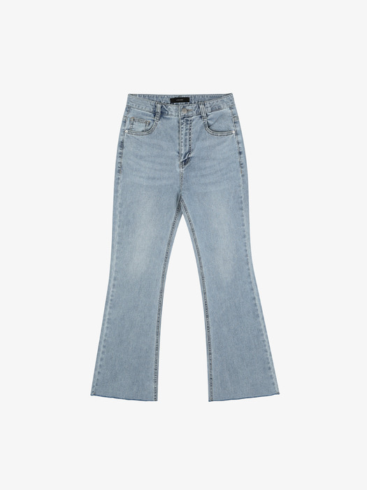 Lossy Sand Washed Bootcut Denim Pants