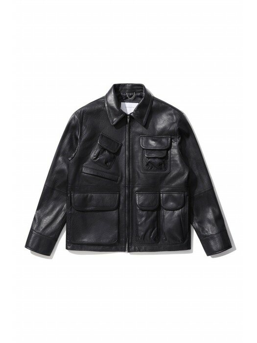 fishing leather jacket_CWUDS23211BKX