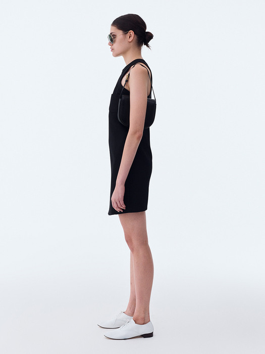 PEONY RESORT MINI DRESS (BLACK)