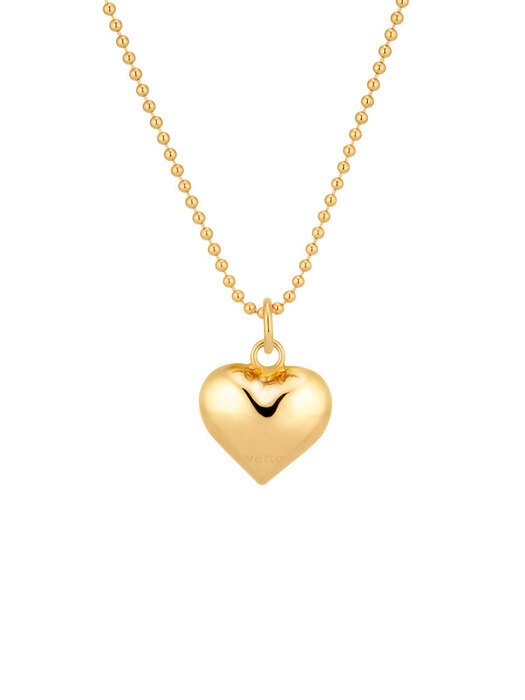 [925 silver] Un.silver.151 / nuvo heart necklace (gold ver.)