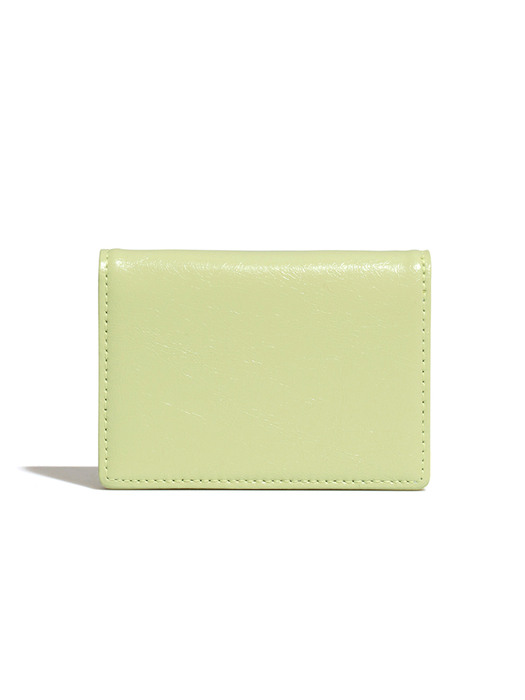 CRINKLE HALFMOON MINI WALLET - SAGE MINT