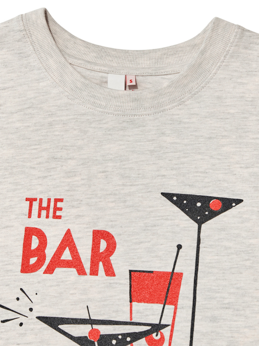 The Bar T-Shirt Melange Grey
