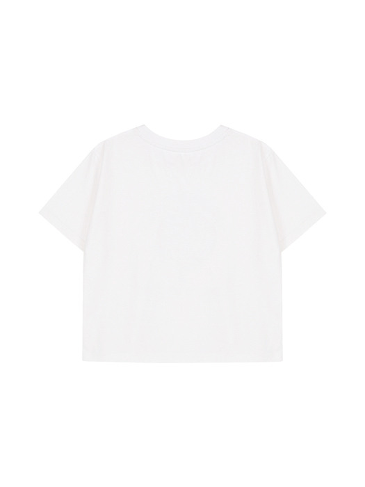 HOLIDAY CROP T SHIRT (WHITE)