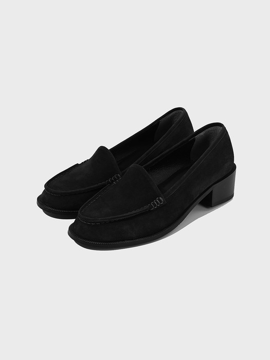 Loafer Pumps_Black(Suede)