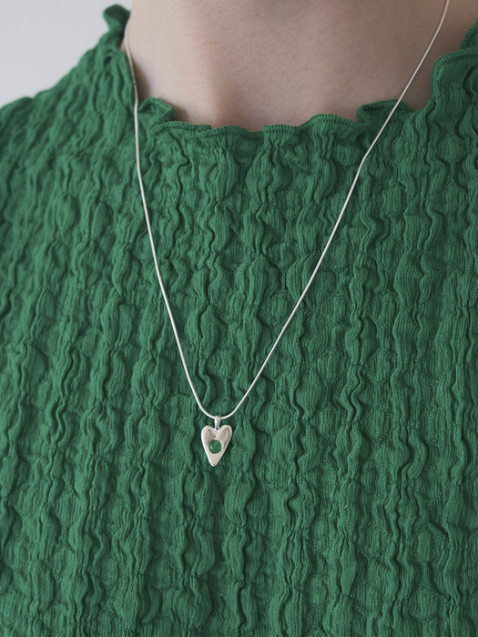 Heart Greenery - Necklace 06 (2colors)