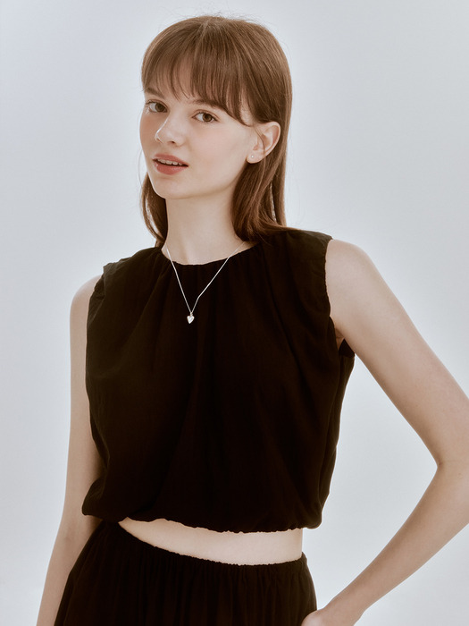 Nod string blouse (black)