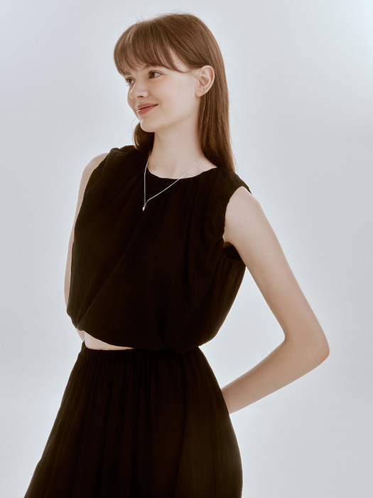 Nod string blouse (black)