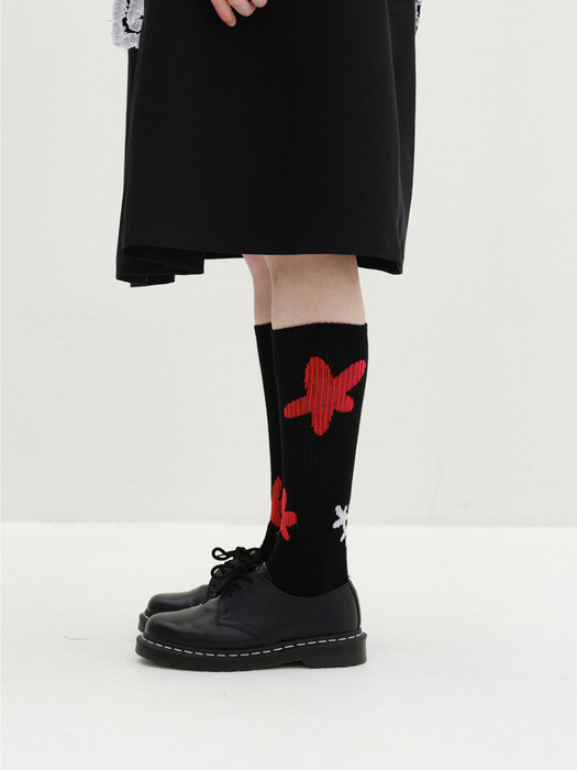 Flower Drawing Socks_RDWH