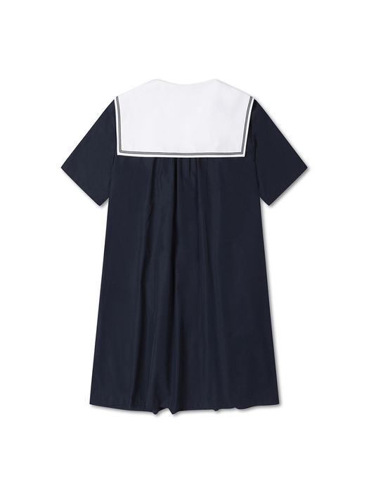 Sailor Collar Pintuck Dress_QWDAX23541NYX