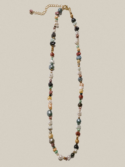 Multi Color Pearl Necklace